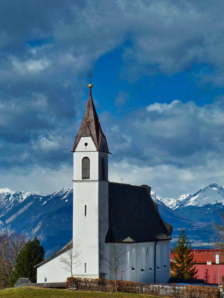 church, traditional, spire, christian, religion, worship, slovenia